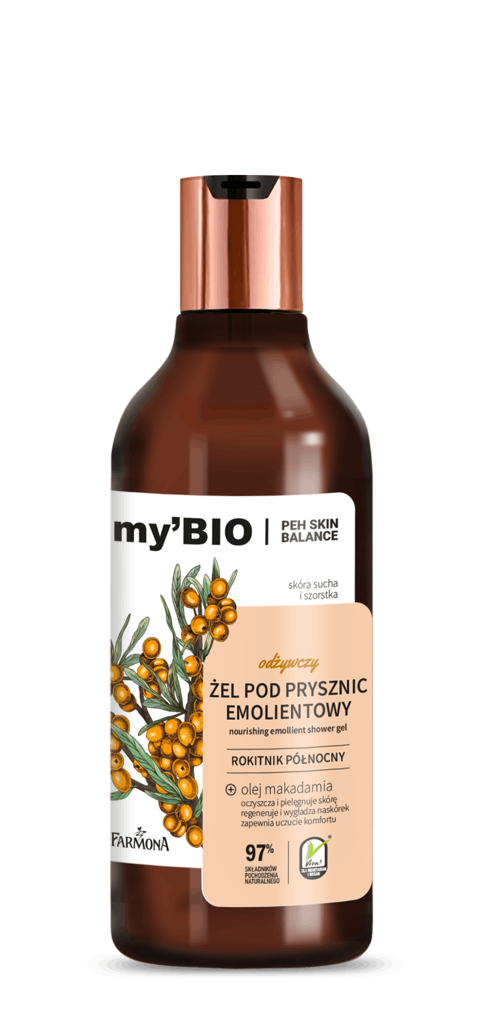 Farmona MY'BIO Nourishing Emolient Shower Gel Northern Sea Buckthorn