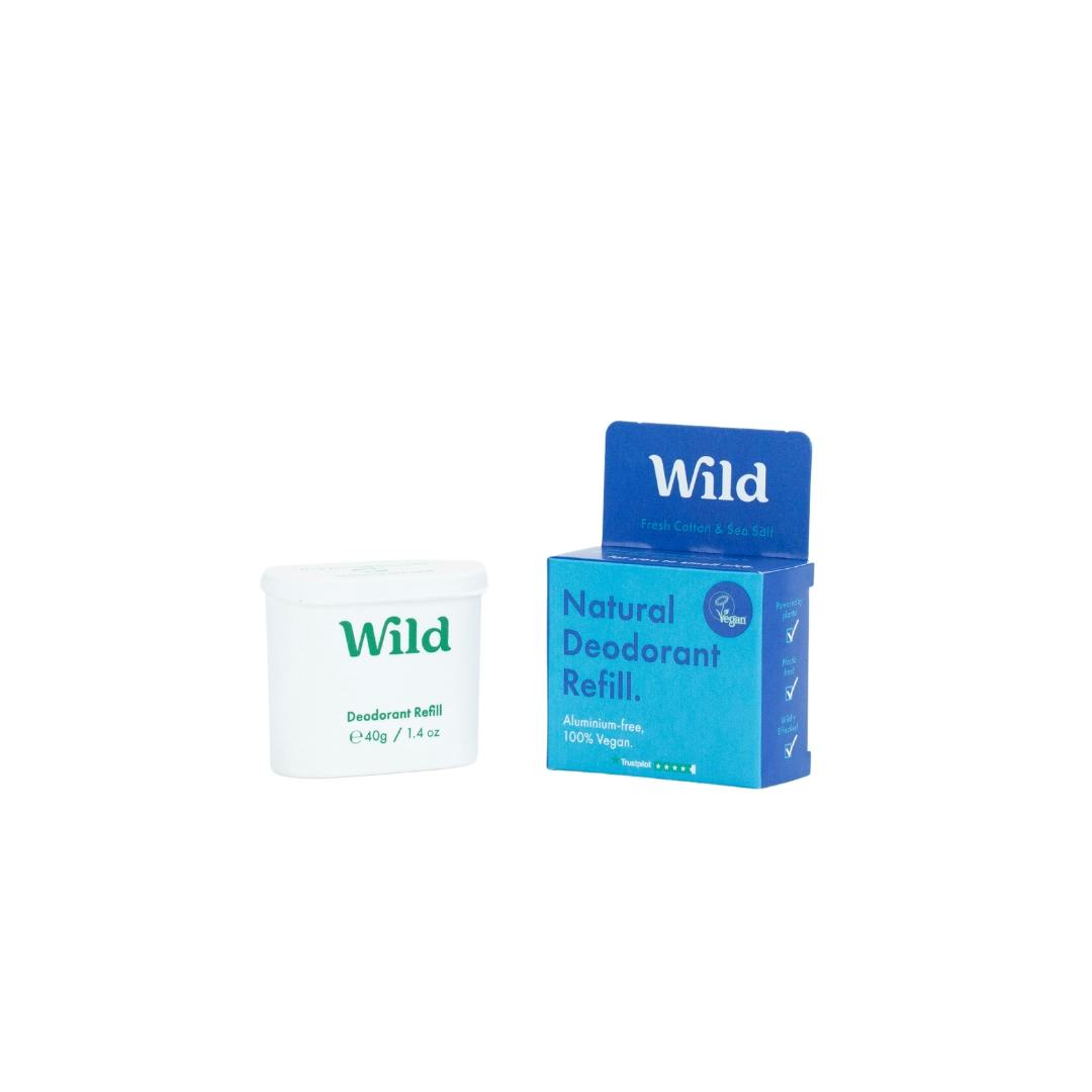 Wild Men's Fresh Cotton & Sea Salt Deo Refill 40 g