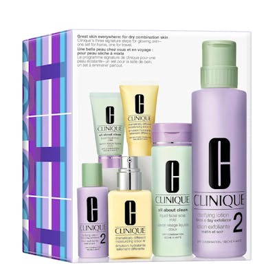 Clinique Great Skin Everywhere: For Dry Combination Skin 29,5 ml + 28 ml + 129 ml