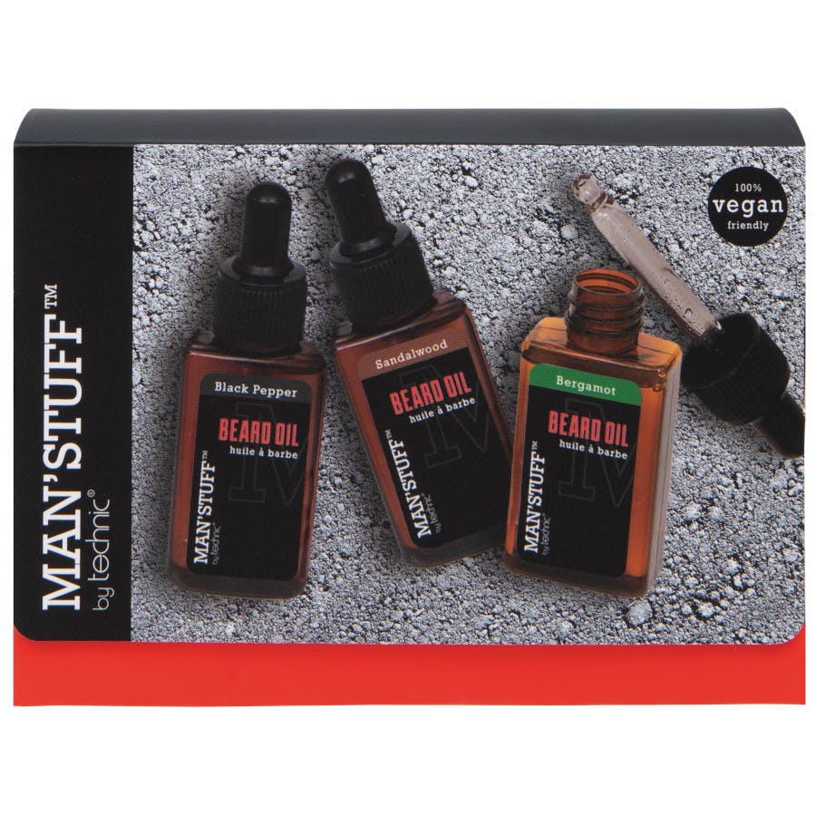 Man'Stuff Beard Oils Set 3 st