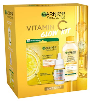 Garnier SkinActive Vitamin C Glow Kit 28 g + 30 ml + 400 ml