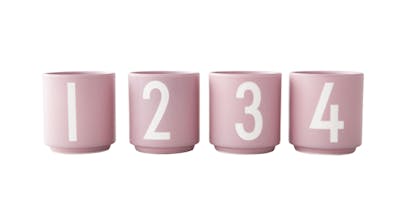 Design Letters Mini Cups Lavender 4 stk