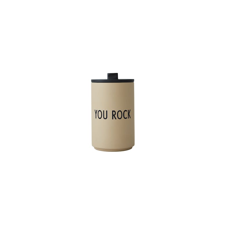 Design Letters Thermo/Insulated Cup Beige 350 ml