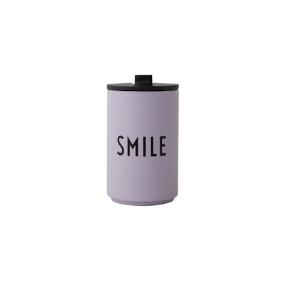 Design Letters Thermo/Insulated Cup Purple Smile 350 ml