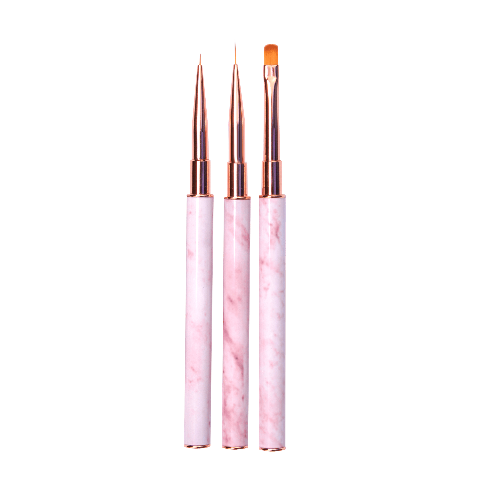 Le mini macaron Nail Art Brush Trio Les Brushes 3 st