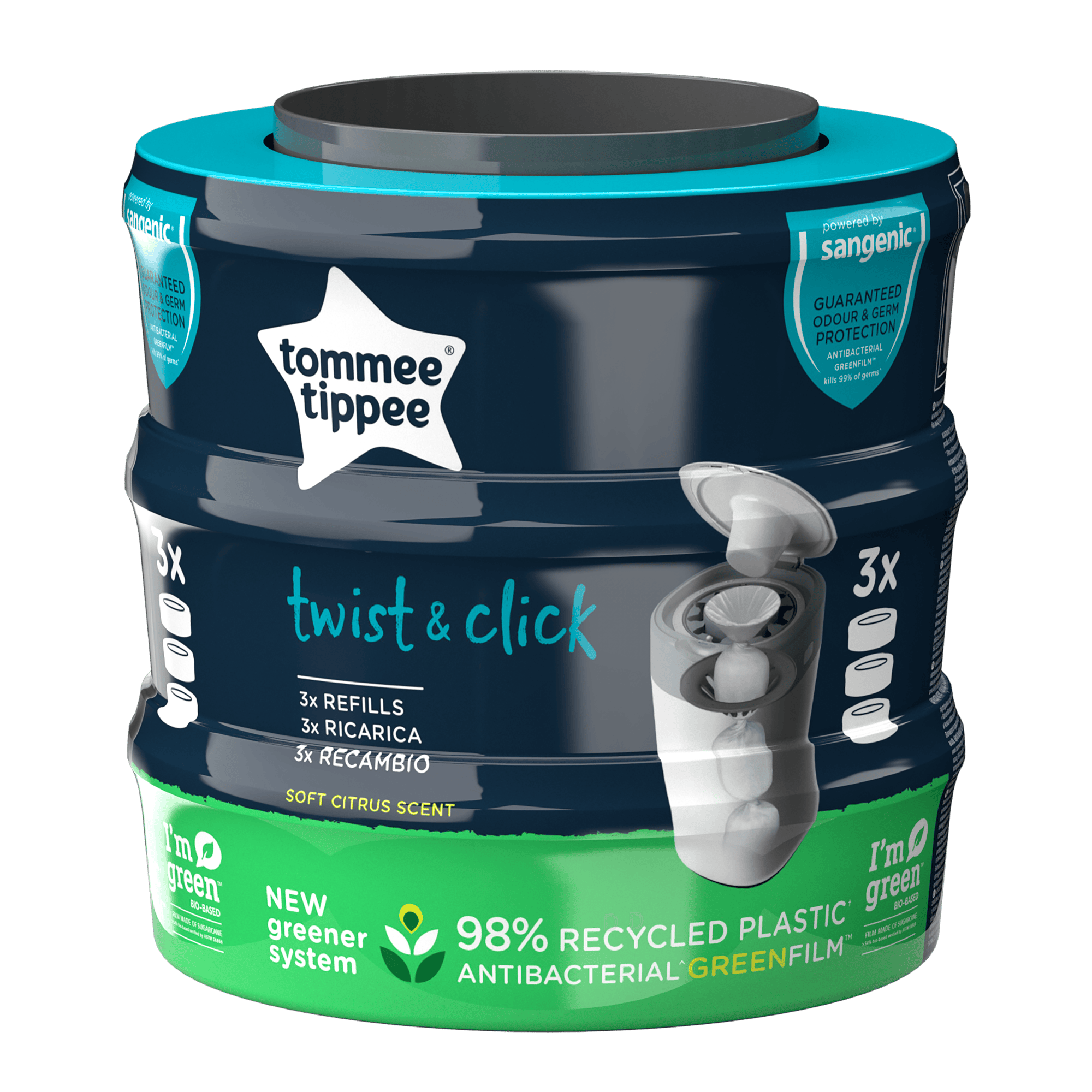 Tommee Tippee Sangenic Twist&Click Refill 3 st