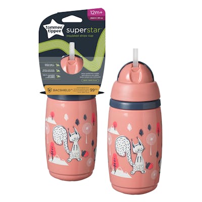 Tommee Tippee Straw Cup Pink 266 ml