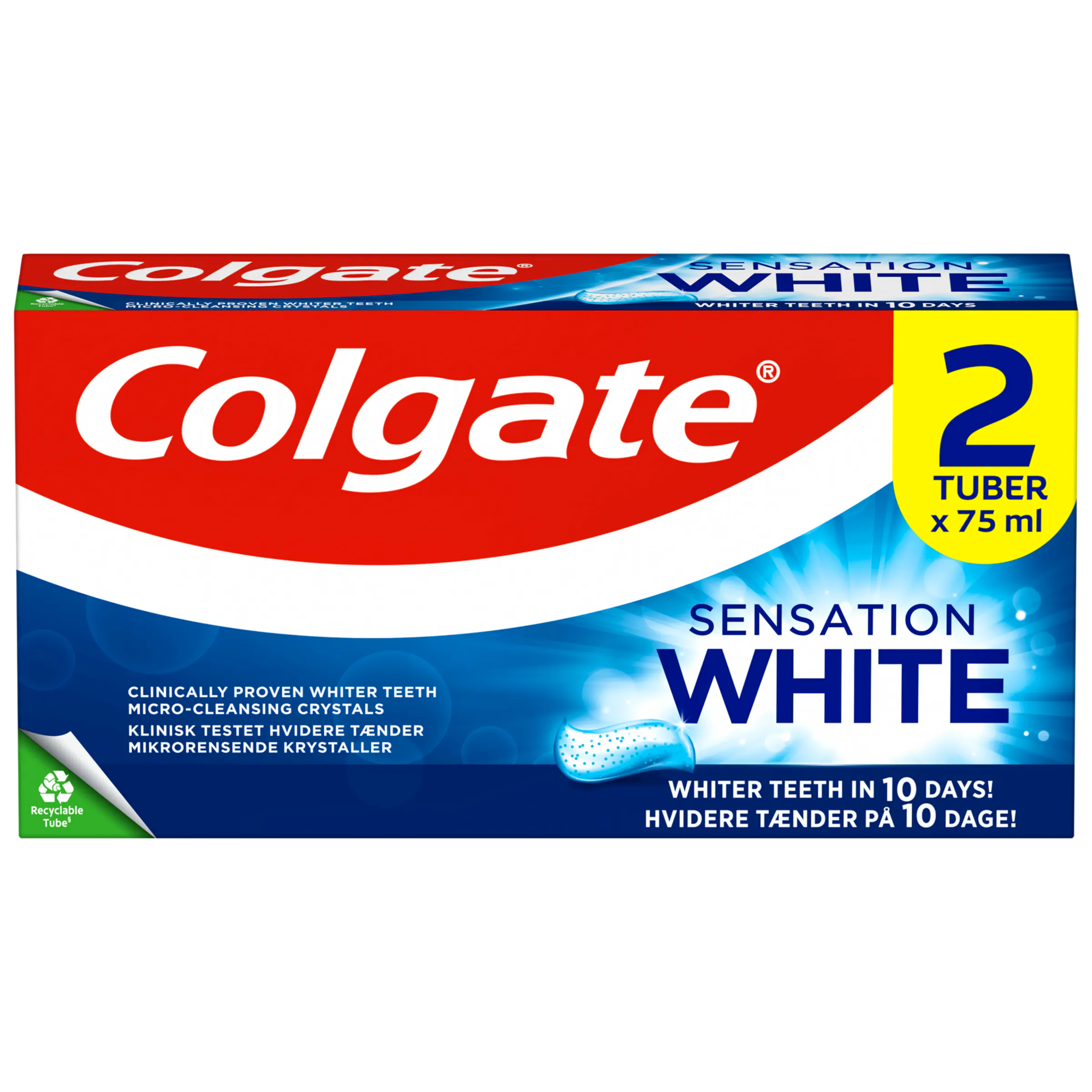 Colgate Toothpaste Sensation White 2 x 75 ml