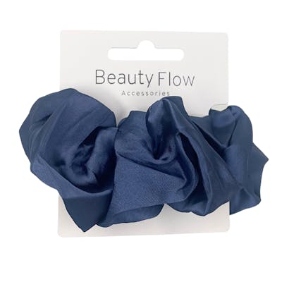 Beauty Flow Minna Silk Scrunchie Navy 1 st