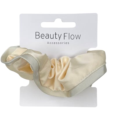 Beauty Flow Aya Scrunchie Silk Ivory 1 kpl