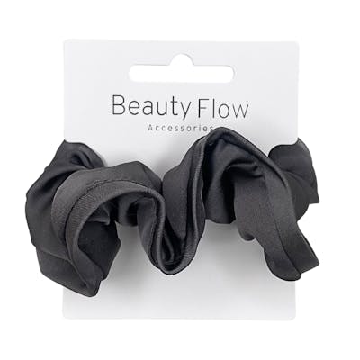 Beauty Flow Aya Scrunchie Silk Black 1 kpl
