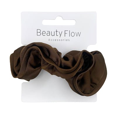 Beauty Flow Aya Scrunchie Silk Brownie 1 stk