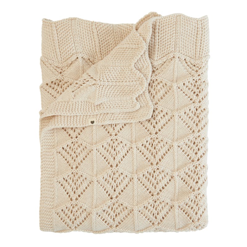 BIBS Knitted Blanket - Wavy Ivory 1 st