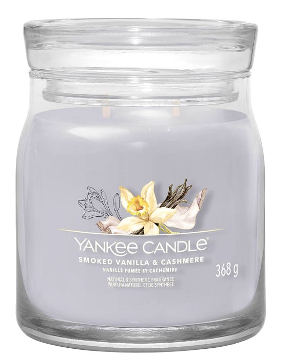 Yankee Candle Signature Medium Candle Sive Smoked Vanilla & Cashmere 368 g