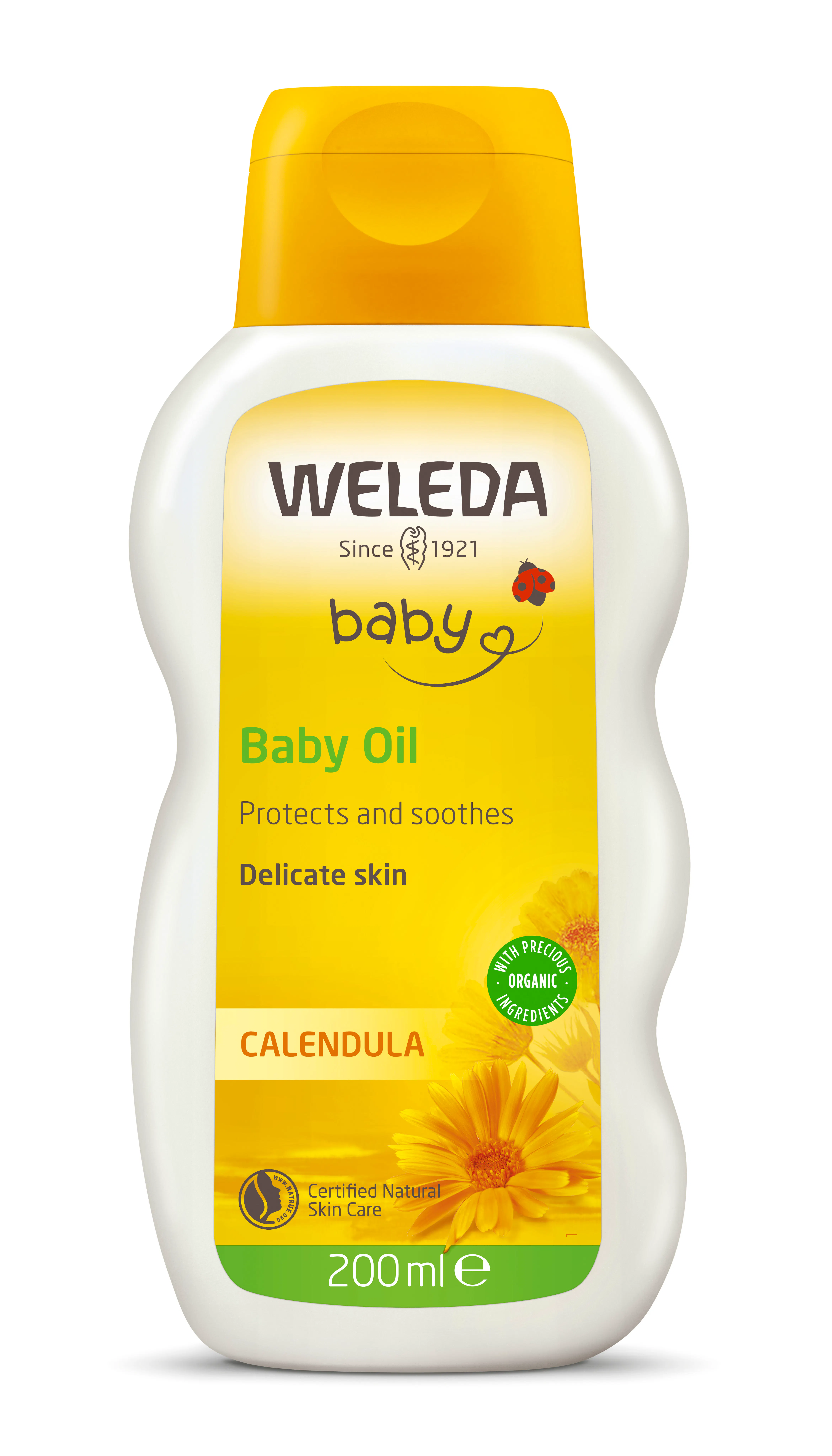 Weleda Baby Calendula Baby Oil Fragrance Free 200 ml