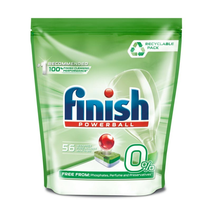 Finish Power Tablets All In 1 0% Recyclable Pack 56 stk