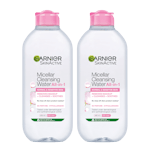 Garnier Skin Active Micellar Cleansing Water Normal &amp; Sensitive Skin 2 x 400 ml