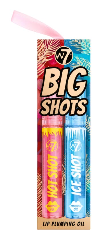 W7 Big Shots Lip Plumping Oil Gift Set 2 stk