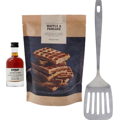 Nicolas Vahé Waffle &amp; Pancake Kit 350 g + 100 ml + 1 stk
