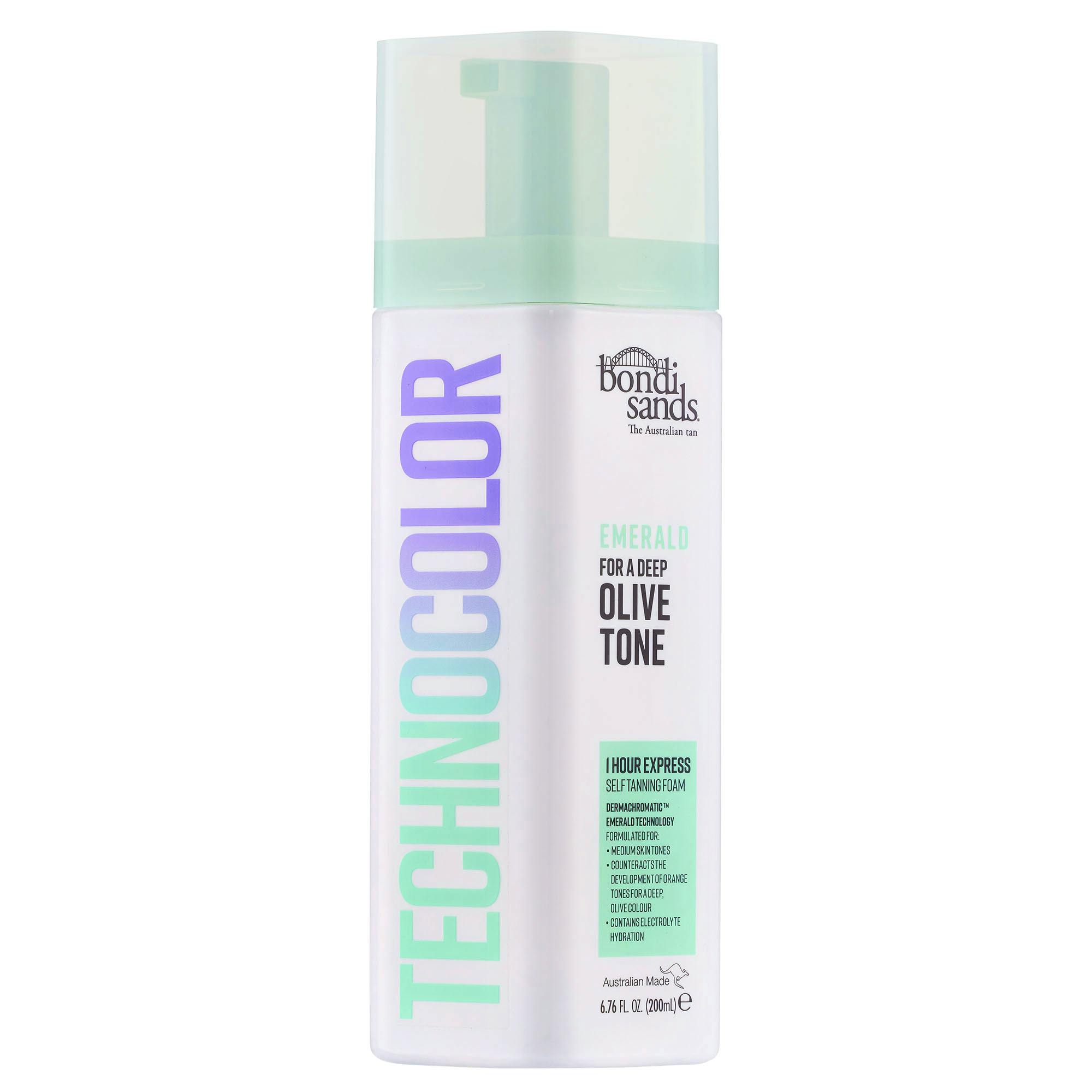 Bondi Sands Technocolor 1 Hour Express Self Tanning Foam Emerald 200 ml