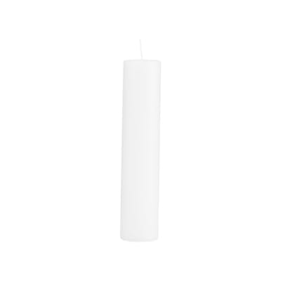 House Doctor Pillar Candle White 20 x 4 cm 1 kpl