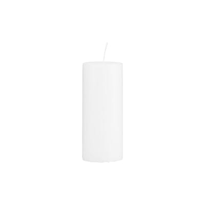 House Doctor Pillar Candle White 15 x 6 cm 1 kpl