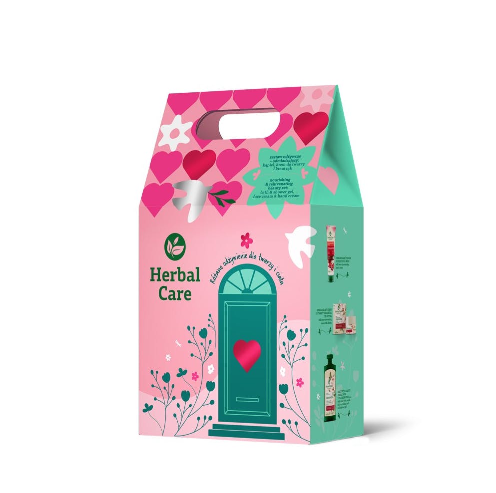 Herbal Care Wild Rose Gift Set 500 ml + 50 ml + 100 ml