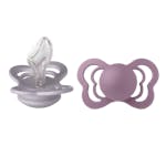 BIBS Couture 2 Pack Silicone Size 2 Fossil Grey/Mauve 2 kpl