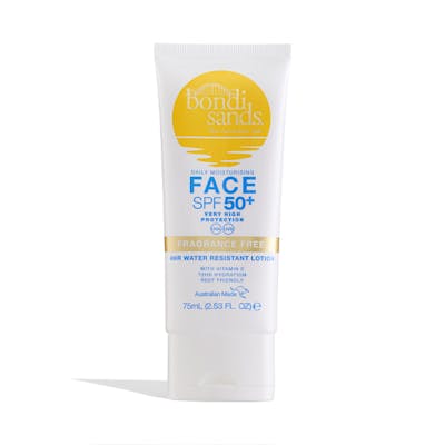 Bondi Sands Sunscreen Lotion Face SPF50+ Fragrance Free 75 ml