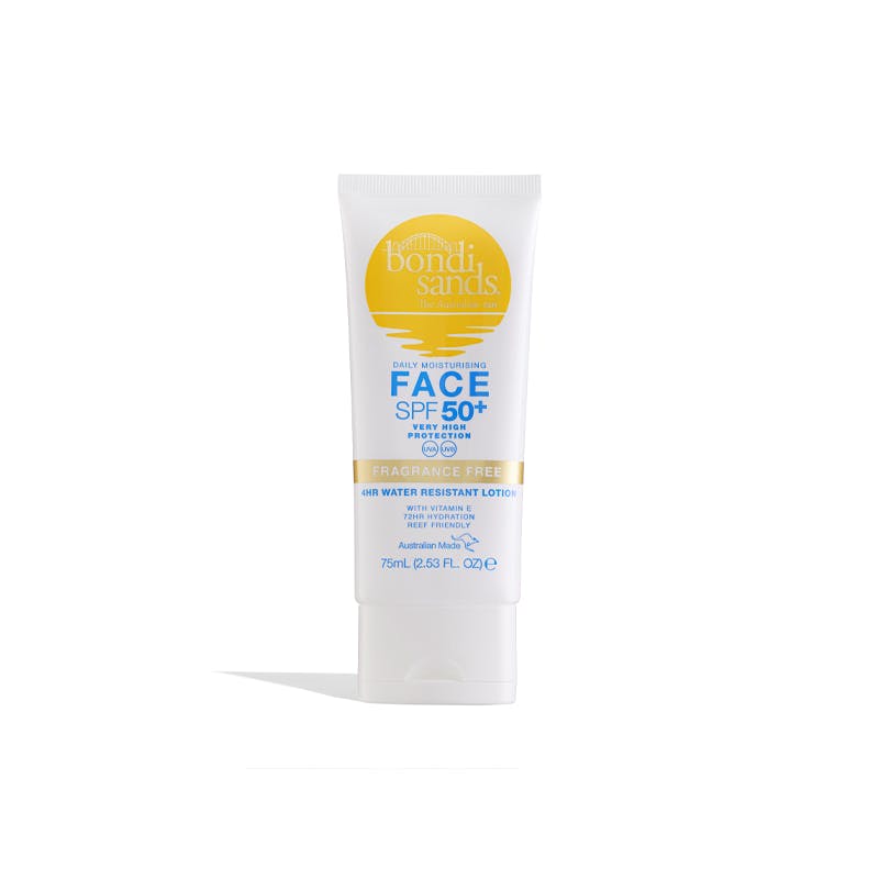 Bondi Sands Sunscreen Lotion Face SPF50+ Fragrance Free 75 ml