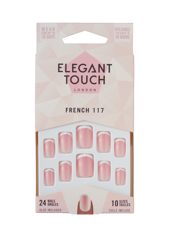 Elegant Touch French 117 Nails 24 pcs