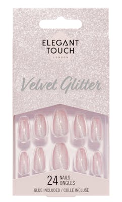 Elegant Touch Velvet Glitter Celestial Nails 24 pcs