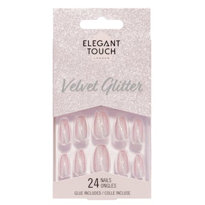 Elegant Touch Velvet Glitter Celestial Nails 24 stk