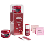 Le mini macaron Gel Manicure Kit Ruby Red 8,5 ml + 4 kpl