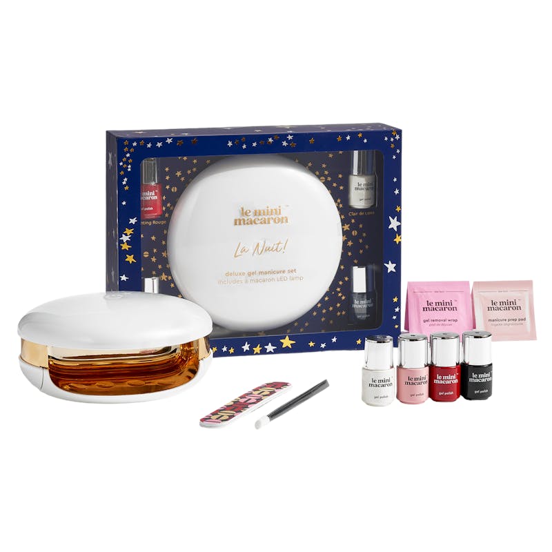 Le mini macaron Gel Manicure Kit Le Maxi La Nuit 4 x 4 g + 4 stk
