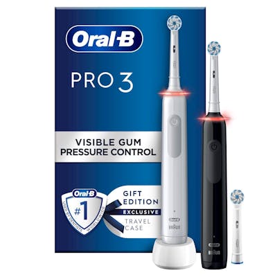 Oral-B Pro 3 3900N White + Black 2 kpl