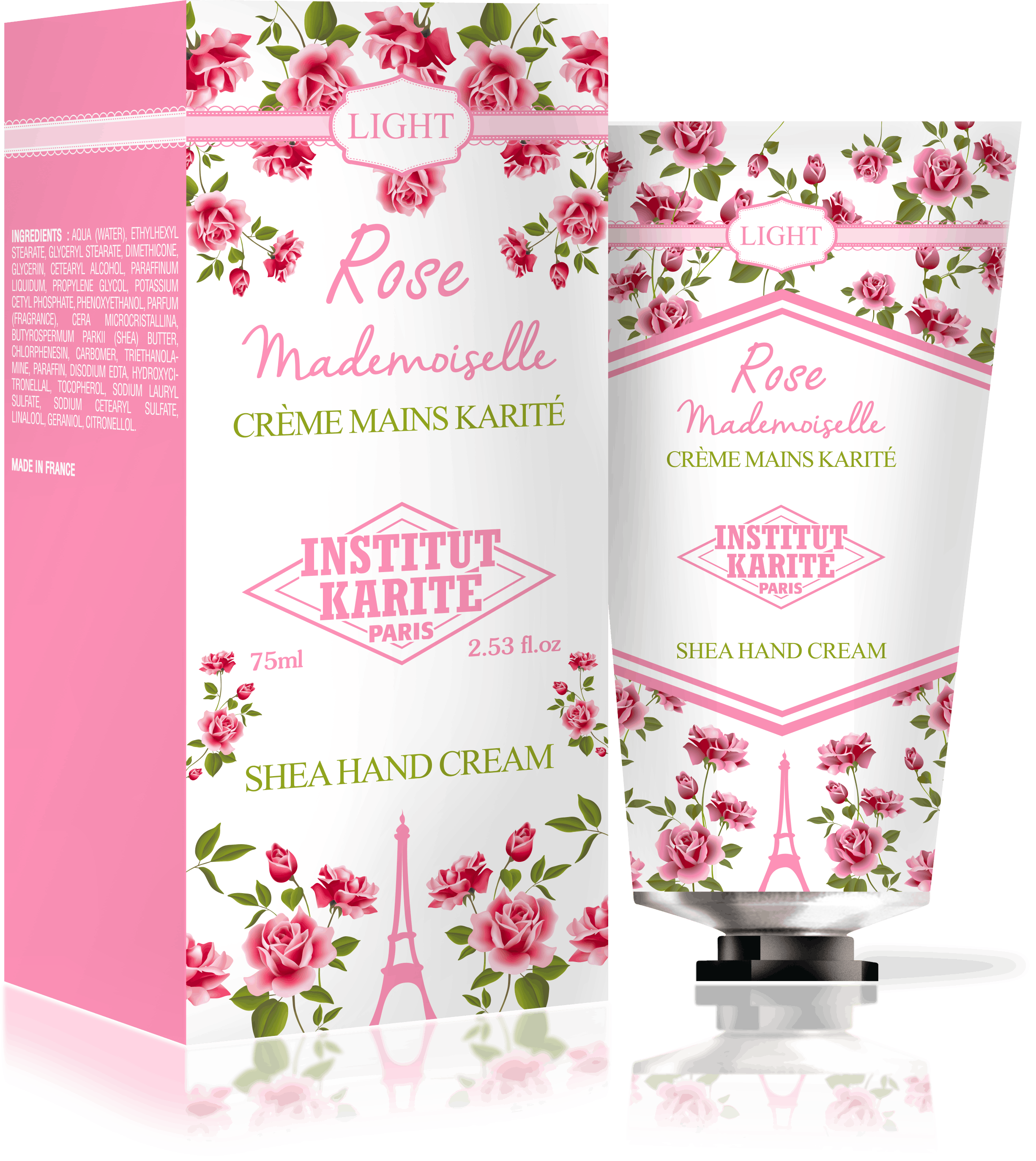 Institut Karite Paris Light Shea Hand Cream Rose Mademoiselle 75 Ml 749 Eur Luxplusnl 9457