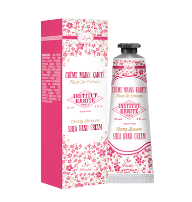 INSTITUT KARITE PARIS Light Shea Hand Cream Cherry Blossom 30 ml