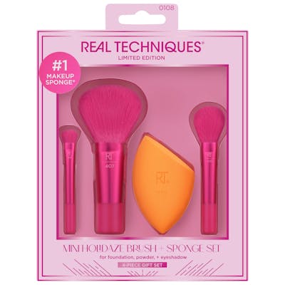 Real Techniques Mini Holidaze Brush + Sponge Set 4 st
