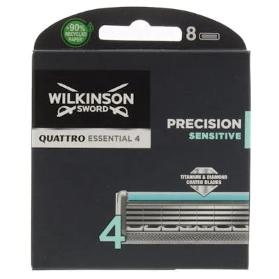 Wilkinson Sword Quattro Titanium Sensitive Razor Blades 8 pcs