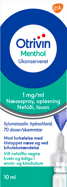 Otrivin Menthol Næsespray 1 mg 10 ml