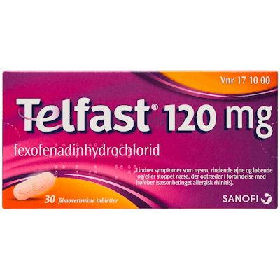 Telfast Tabletter 120 mg 30 stk