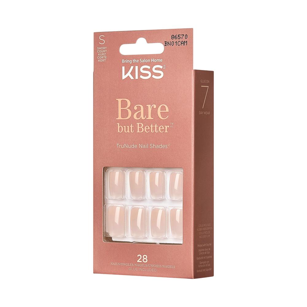 KISS Bare But Better Nails Nudies BN01C 28 pcs - £7.99