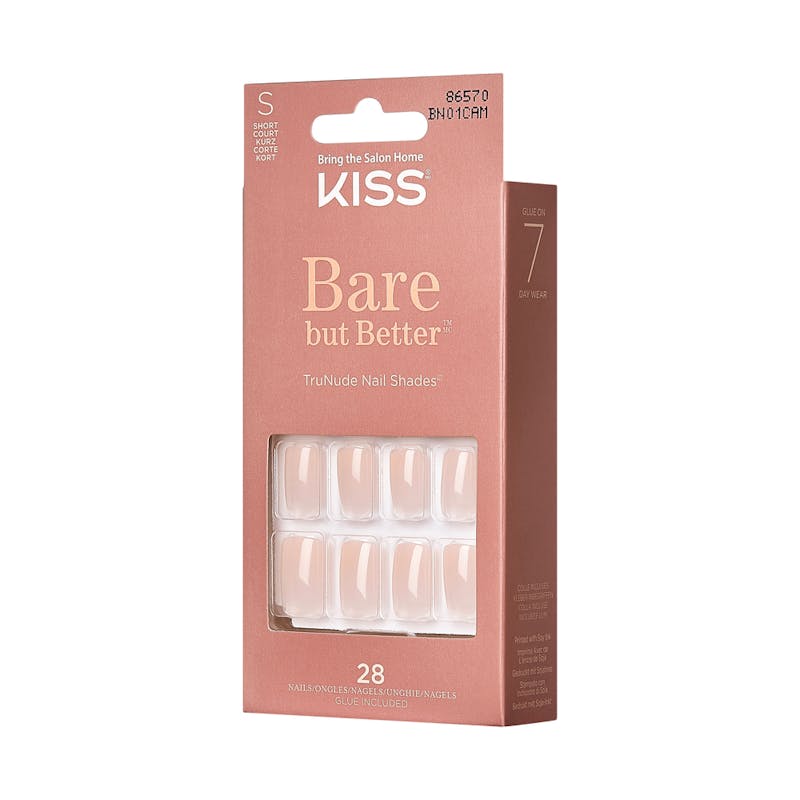 KISS Bare But Better Nails Nudies BN01C 28 stk