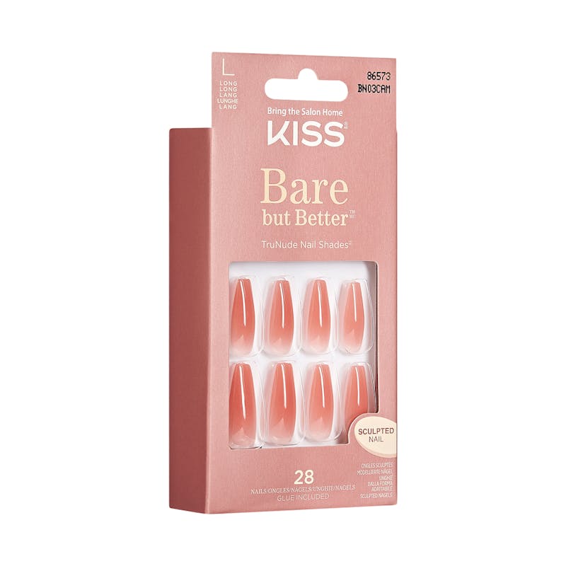 KISS Bare But Better Nails Nude Glow BN03C 28 pcs