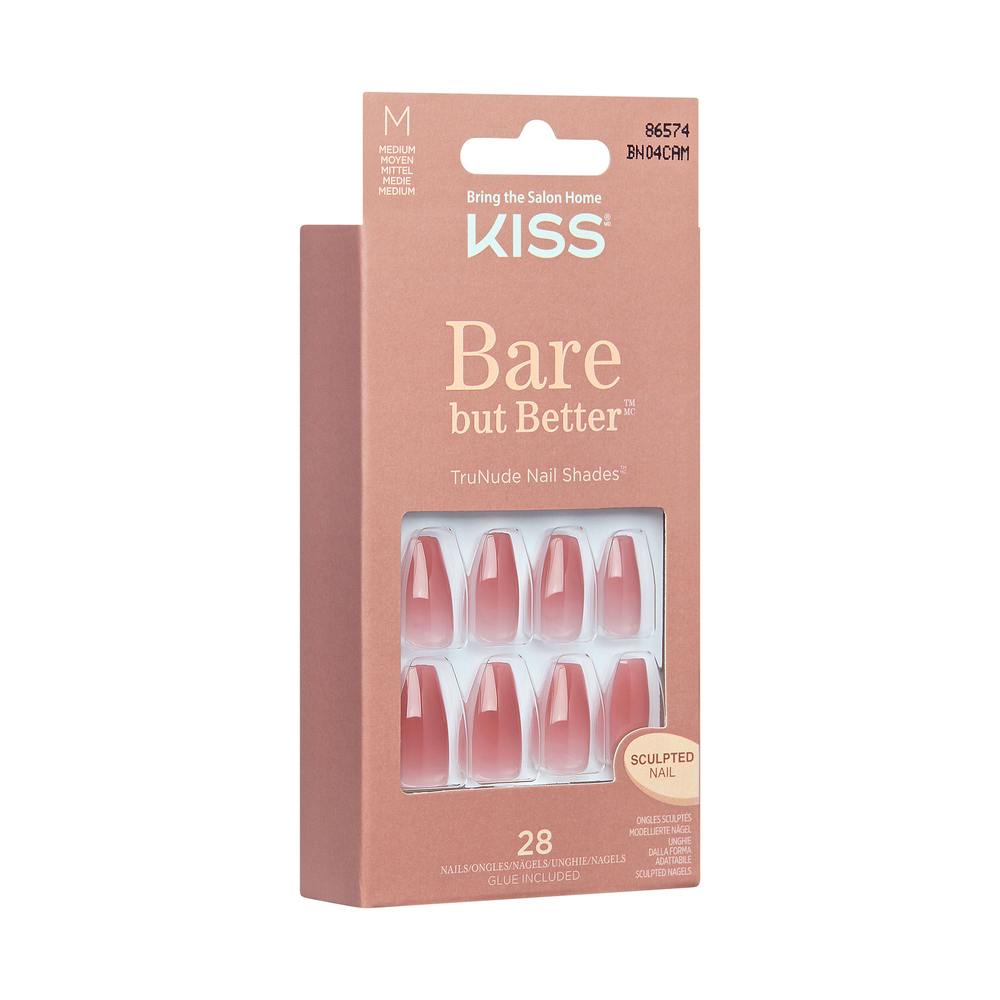 KISS Bare But Better Nails Nude Nude BN04C 28 st