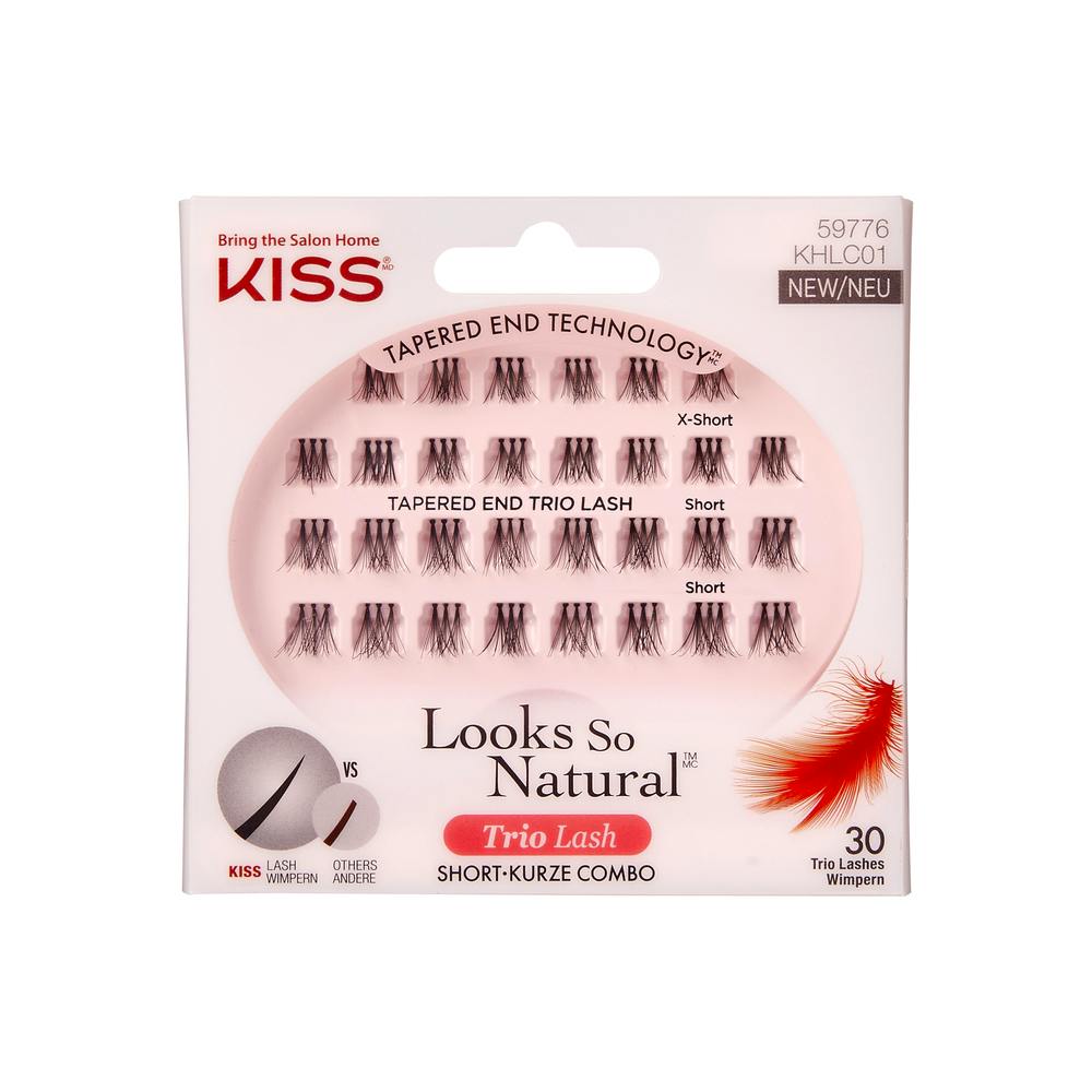 KISS Look So Natural Trio Lash Short KHLC01 30 st