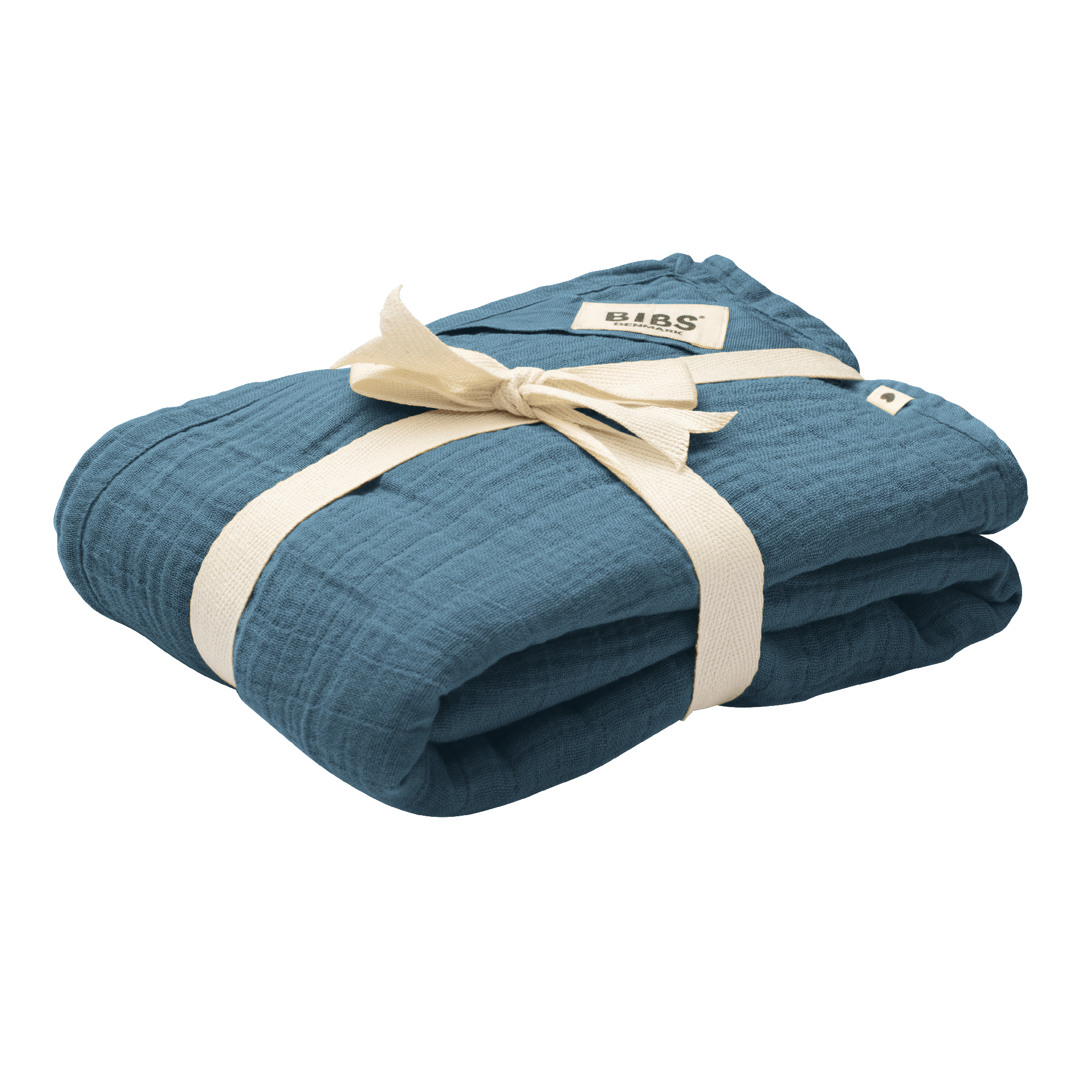BIBS Muslin Swaddle 120 x 120 cm Petrol 1 st