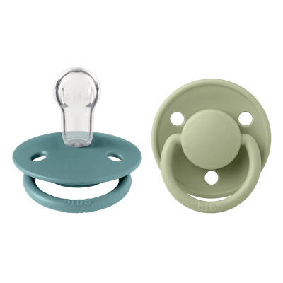 BIBS De Lux 2 PACK Silicone Onesize Island Sea/Sage 2 st