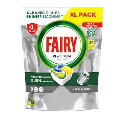 Fairy (Dreft) Platinum All in One Lemon Dishwasher Tablets 37 st